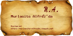 Murlasits Alfréda névjegykártya